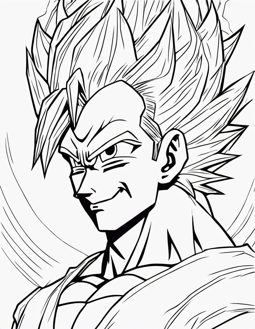 dragon ball z for adults coloring page