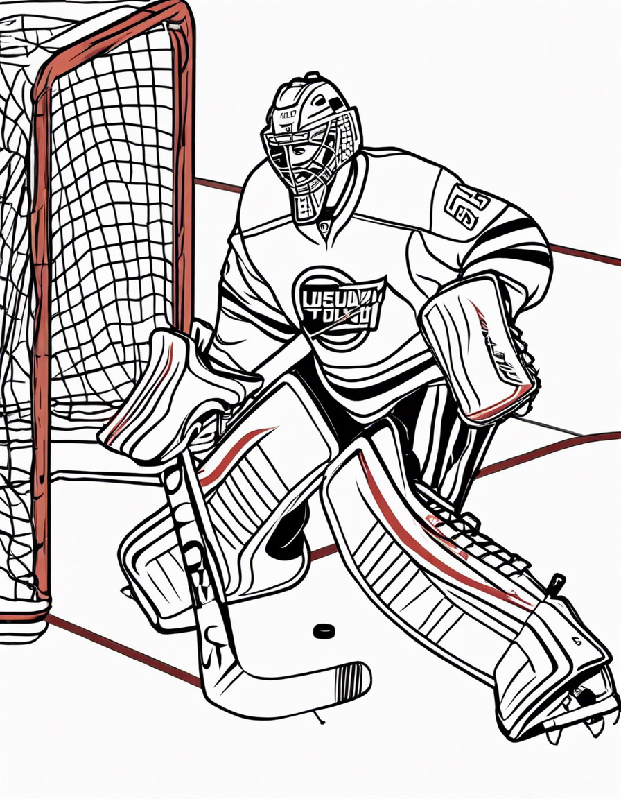 hockey coloring pages