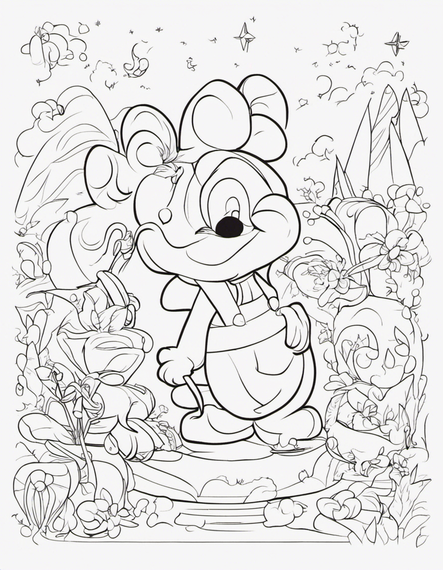 cute disney coloring page