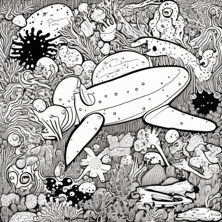 ocean animals coloring page