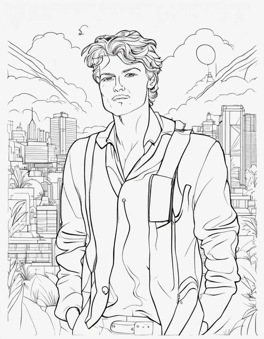 for boys coloring page