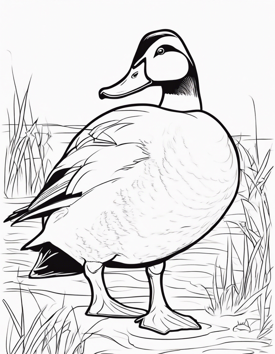 duck coloring pages