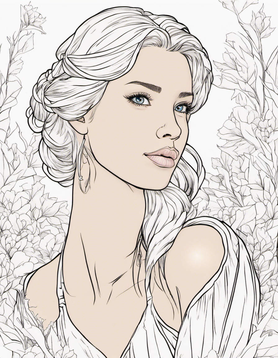 realistic frozen coloring page