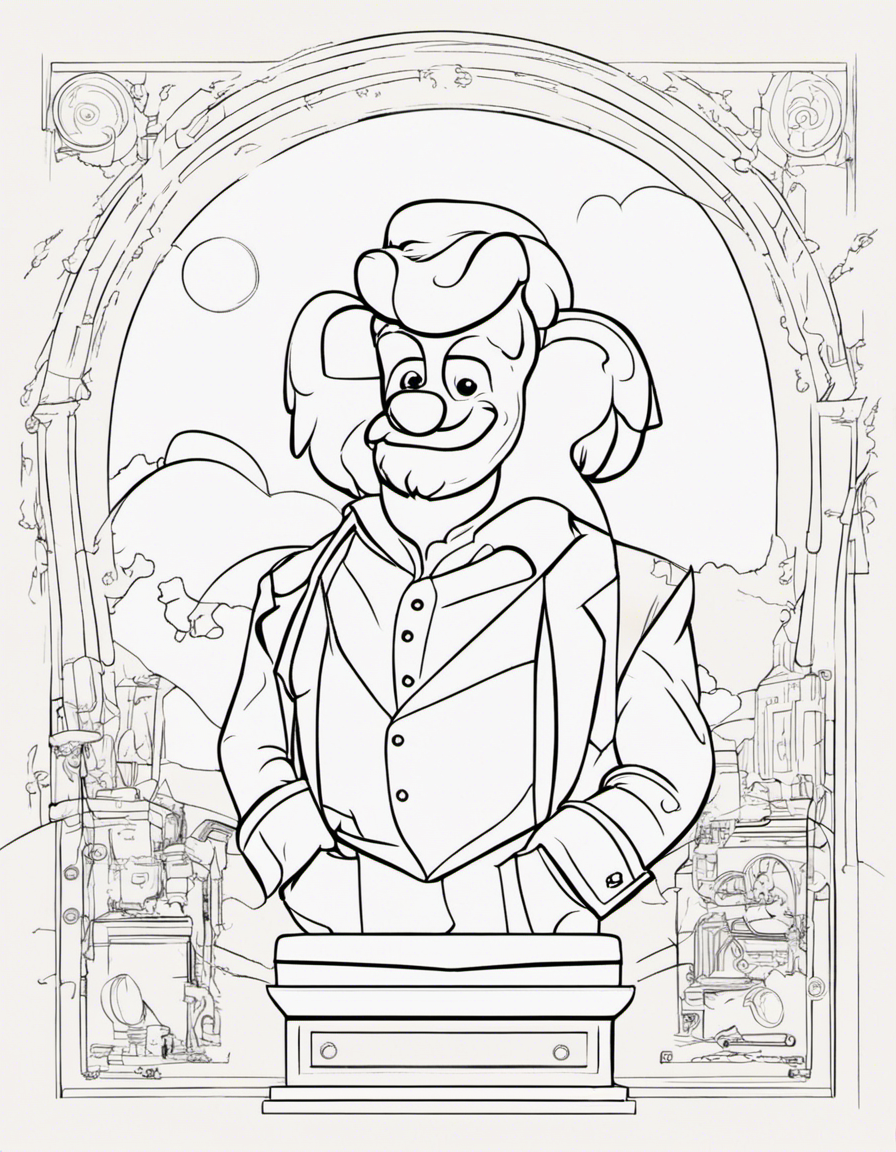 barney coloring page
