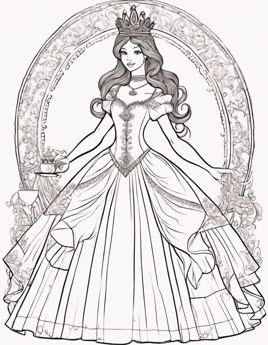 dress coloring pages