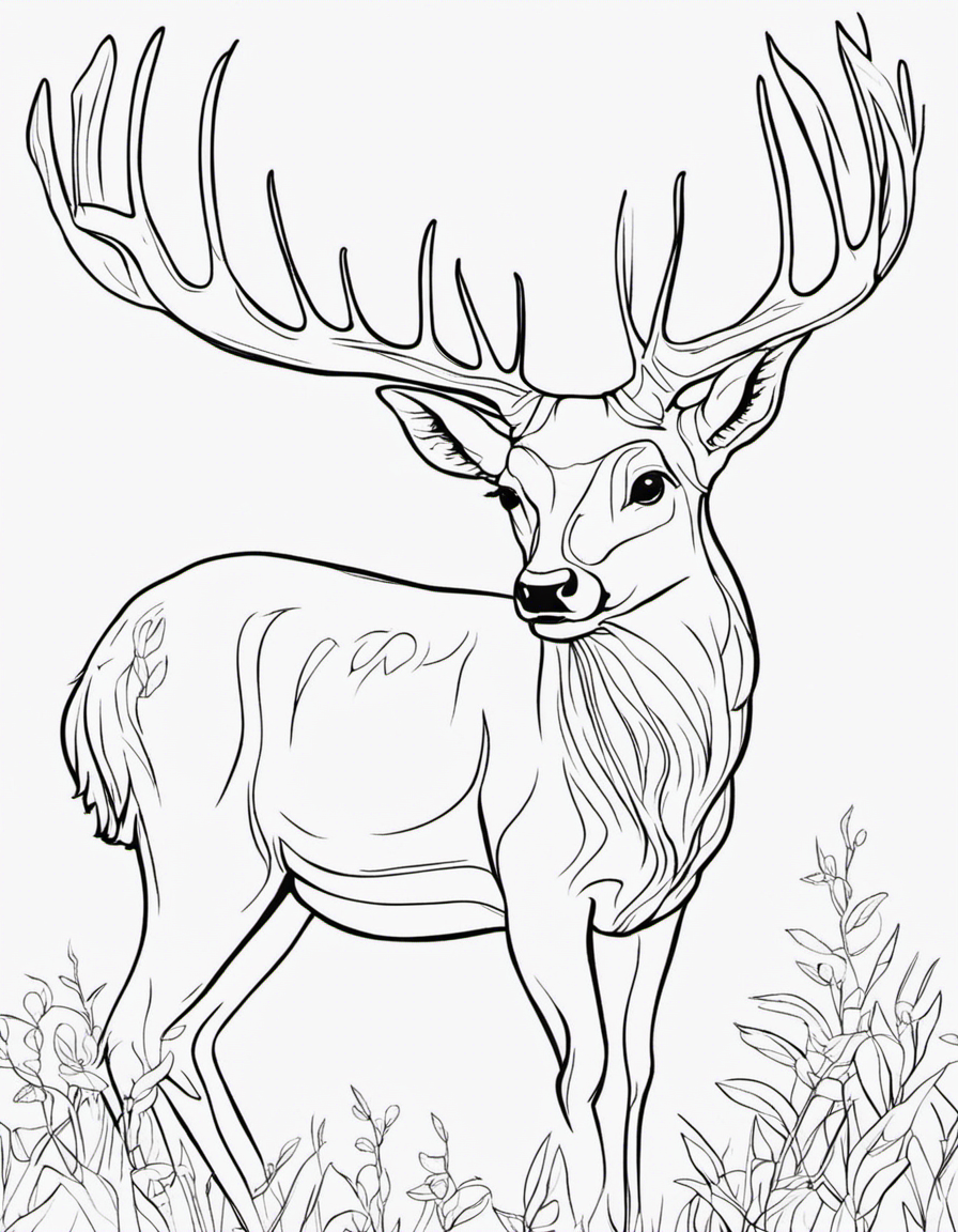 deer coloring pages