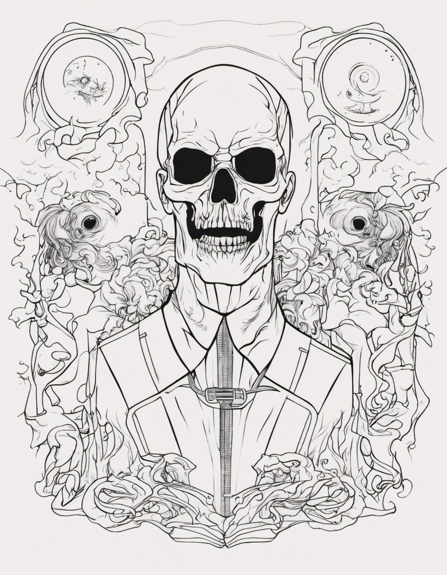 horror coloring page