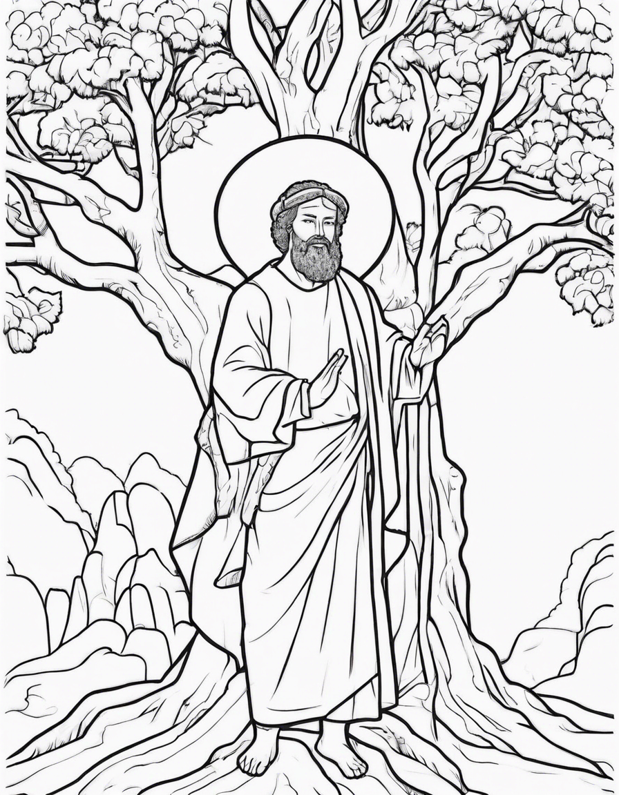 tree coloring pages