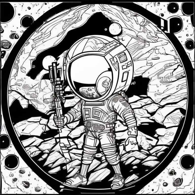 mars coloring page coloring page