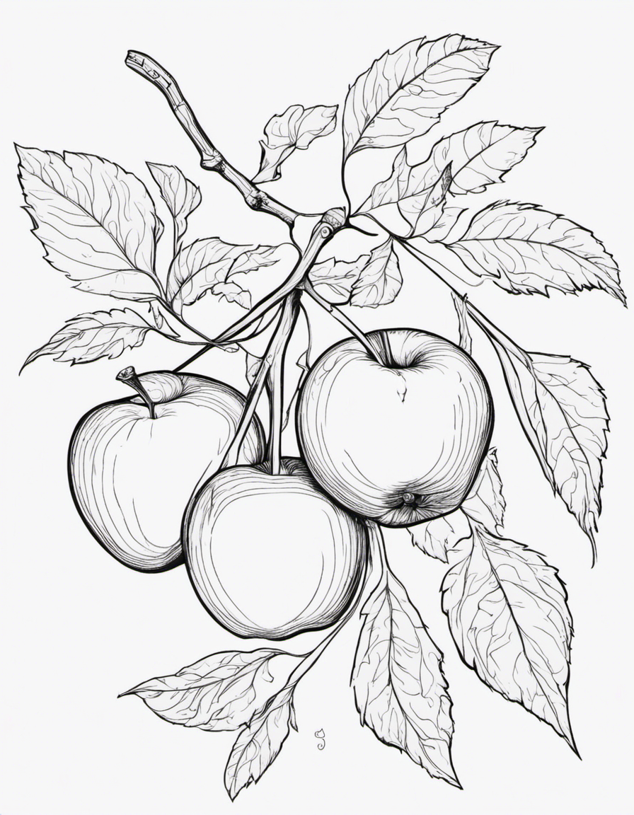 apple coloring pages