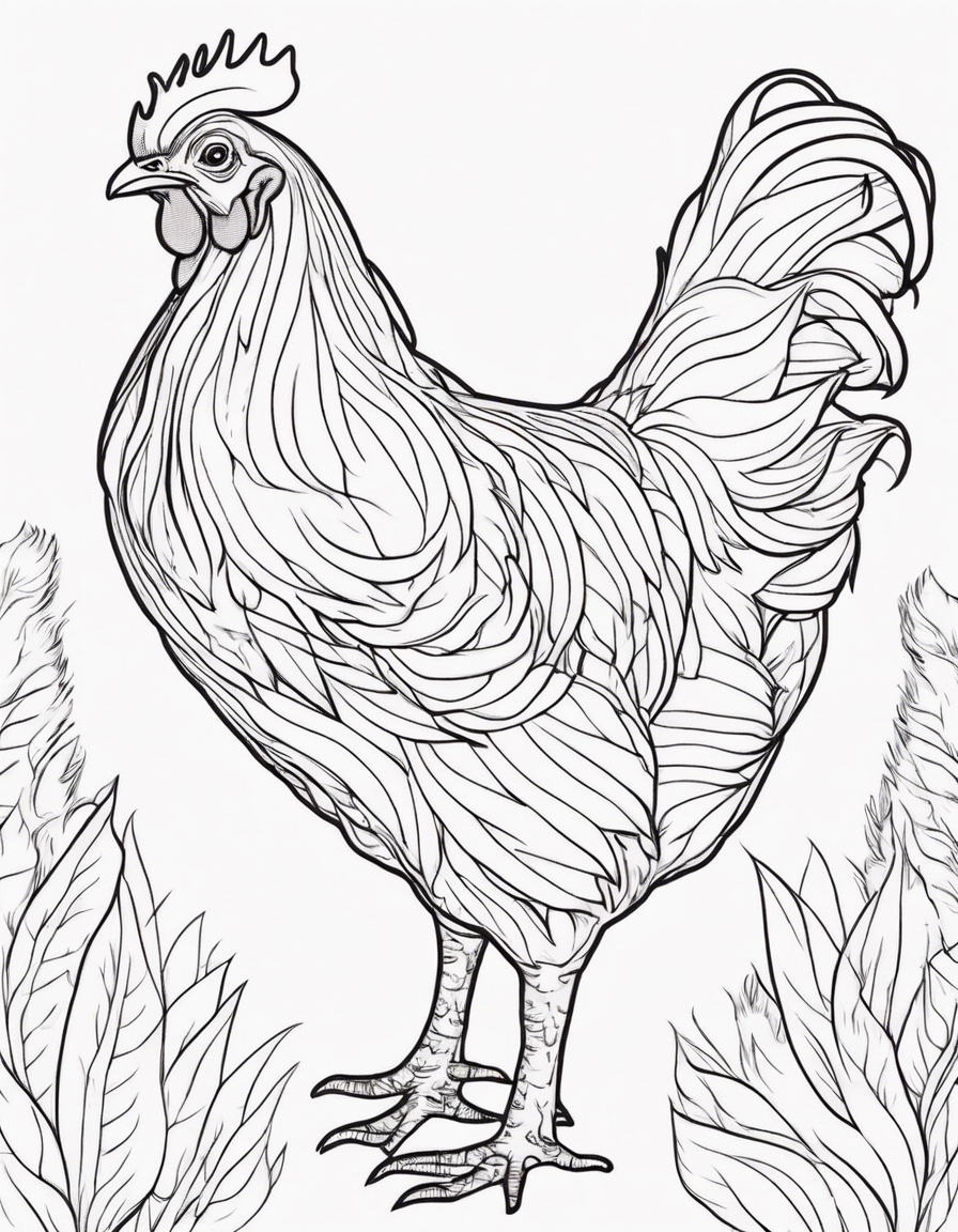 chicken coloring pages