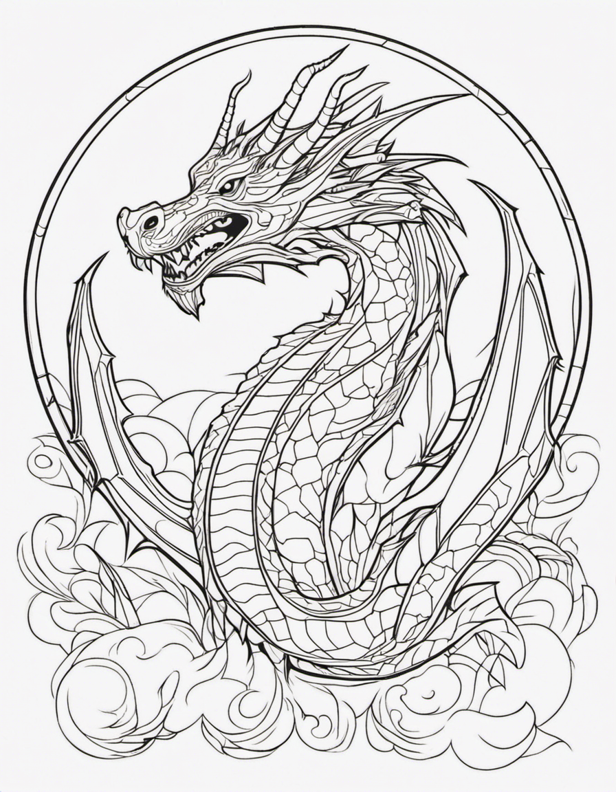 dragon coloring pages