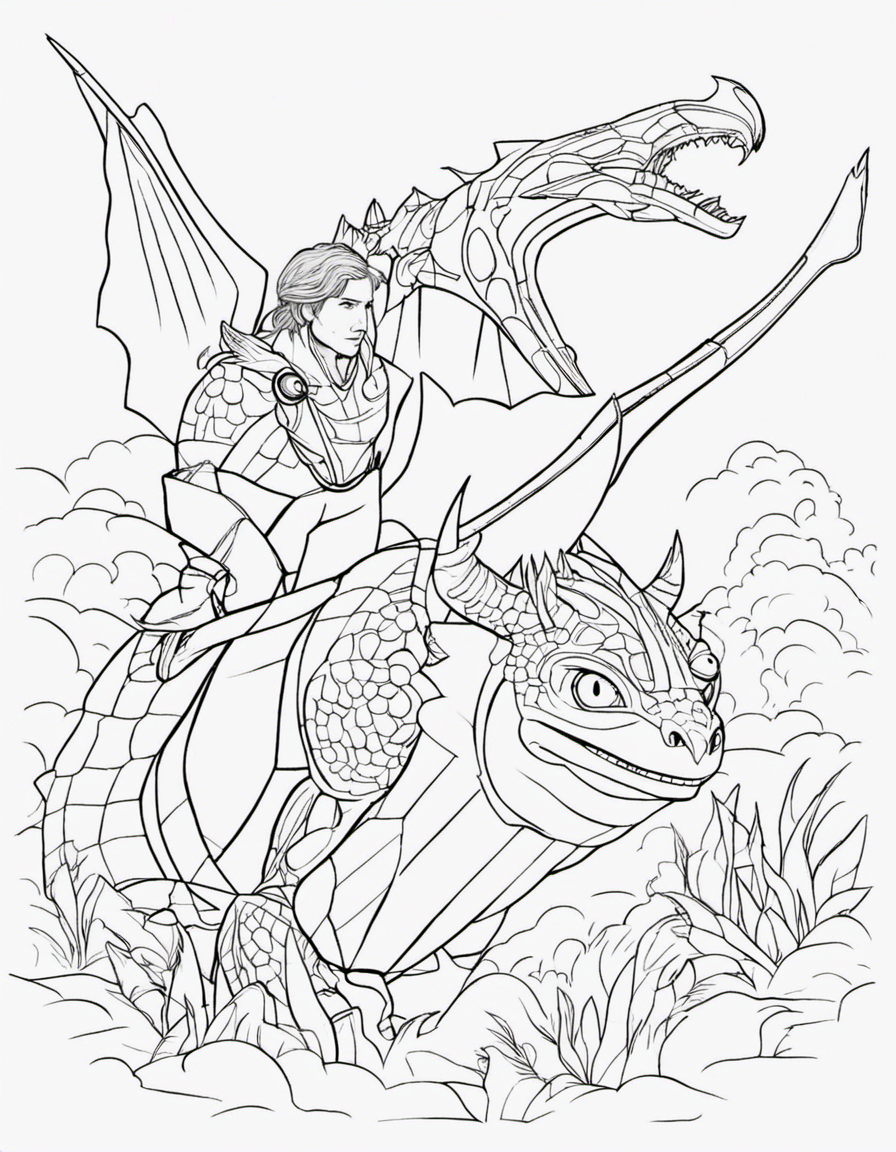 how to train your dragon coloring pages