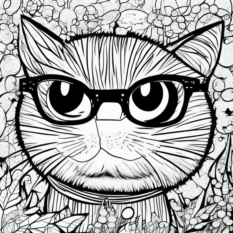 crie um desenho com estilo realista, de um gato em um parque magico