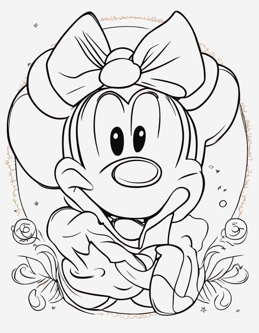 minnie mouse for adults coloring page