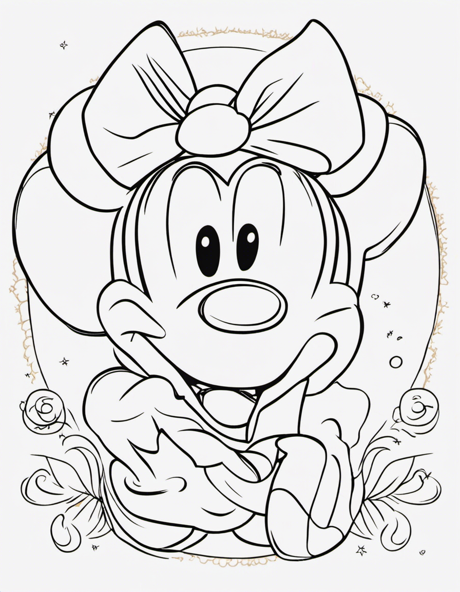 minnie mouse coloring pages