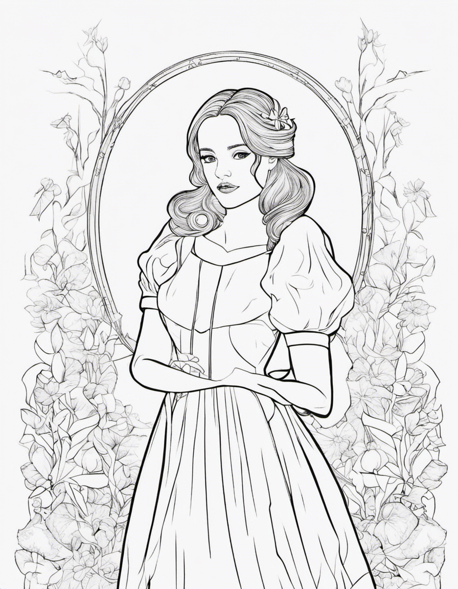 snow white coloring pages