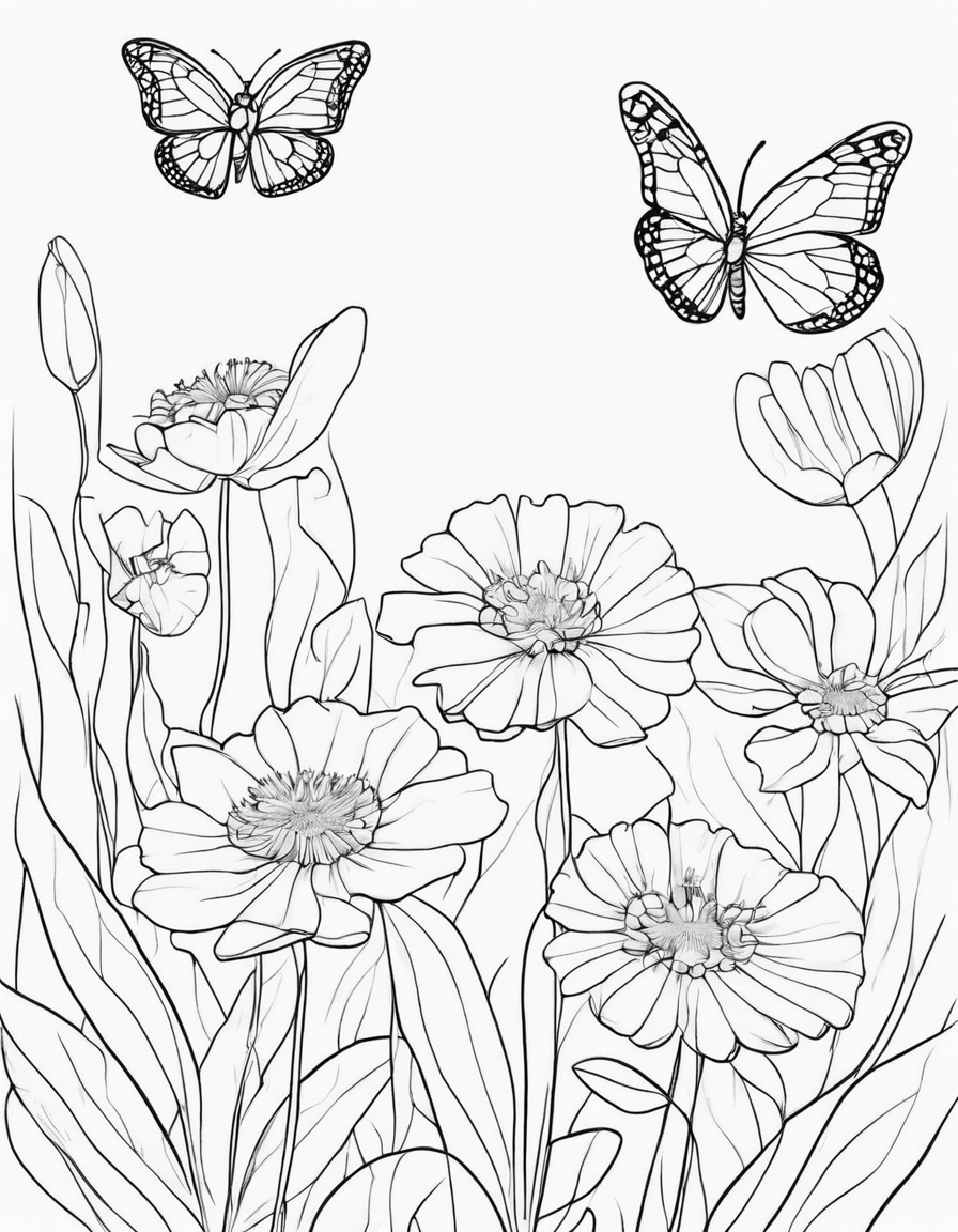 flower coloring pages