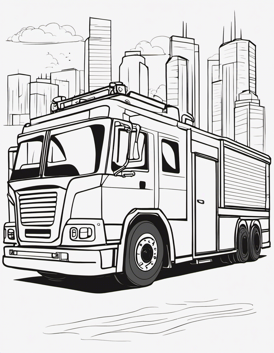 fire truck coloring pages