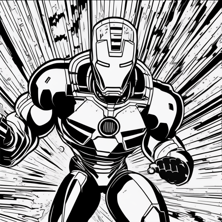 Ironman coloring page