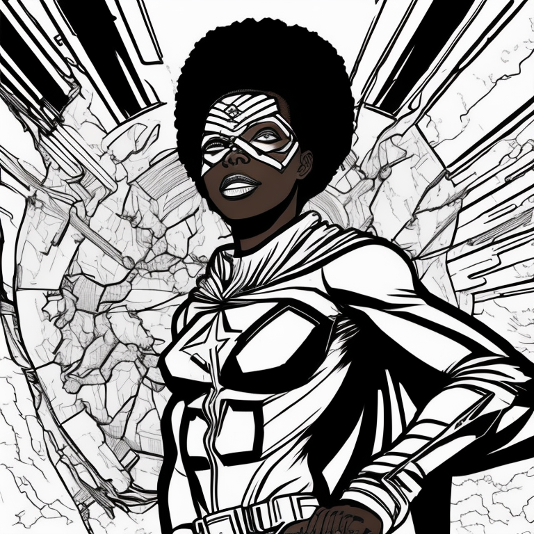 Black girl superhero