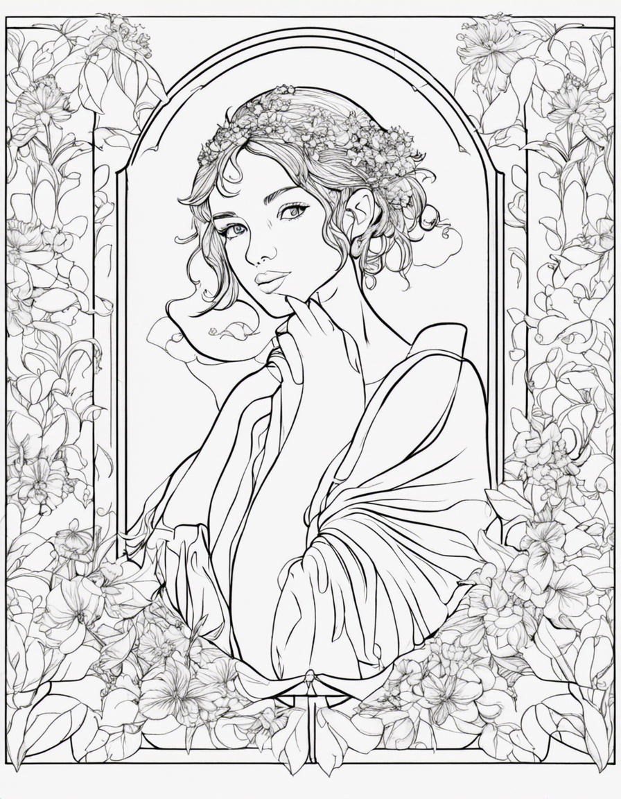 fairy coloring page