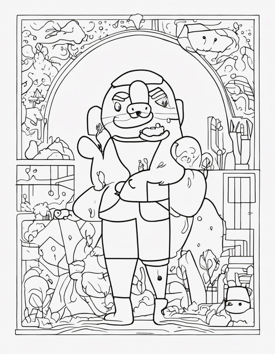 rainbow coloring pages