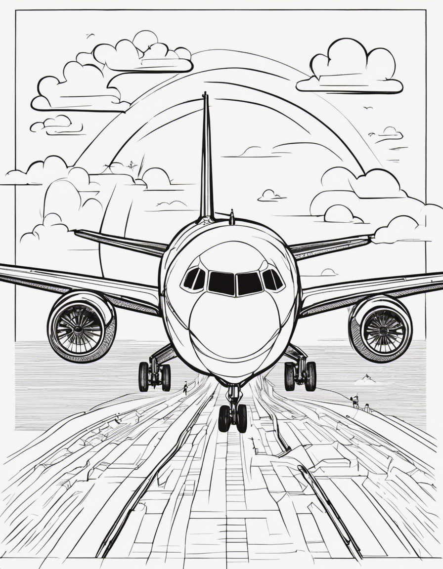 airplane for adults coloring page
