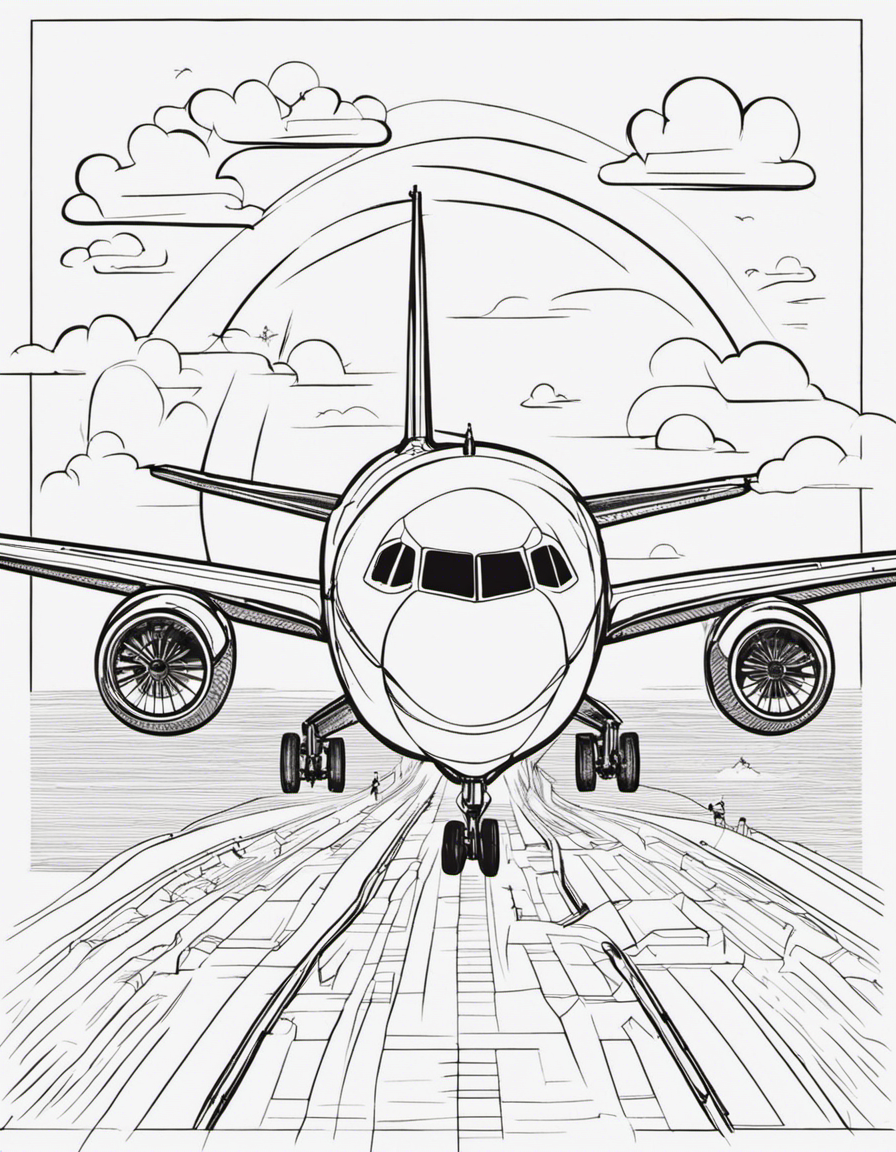 airplane coloring pages