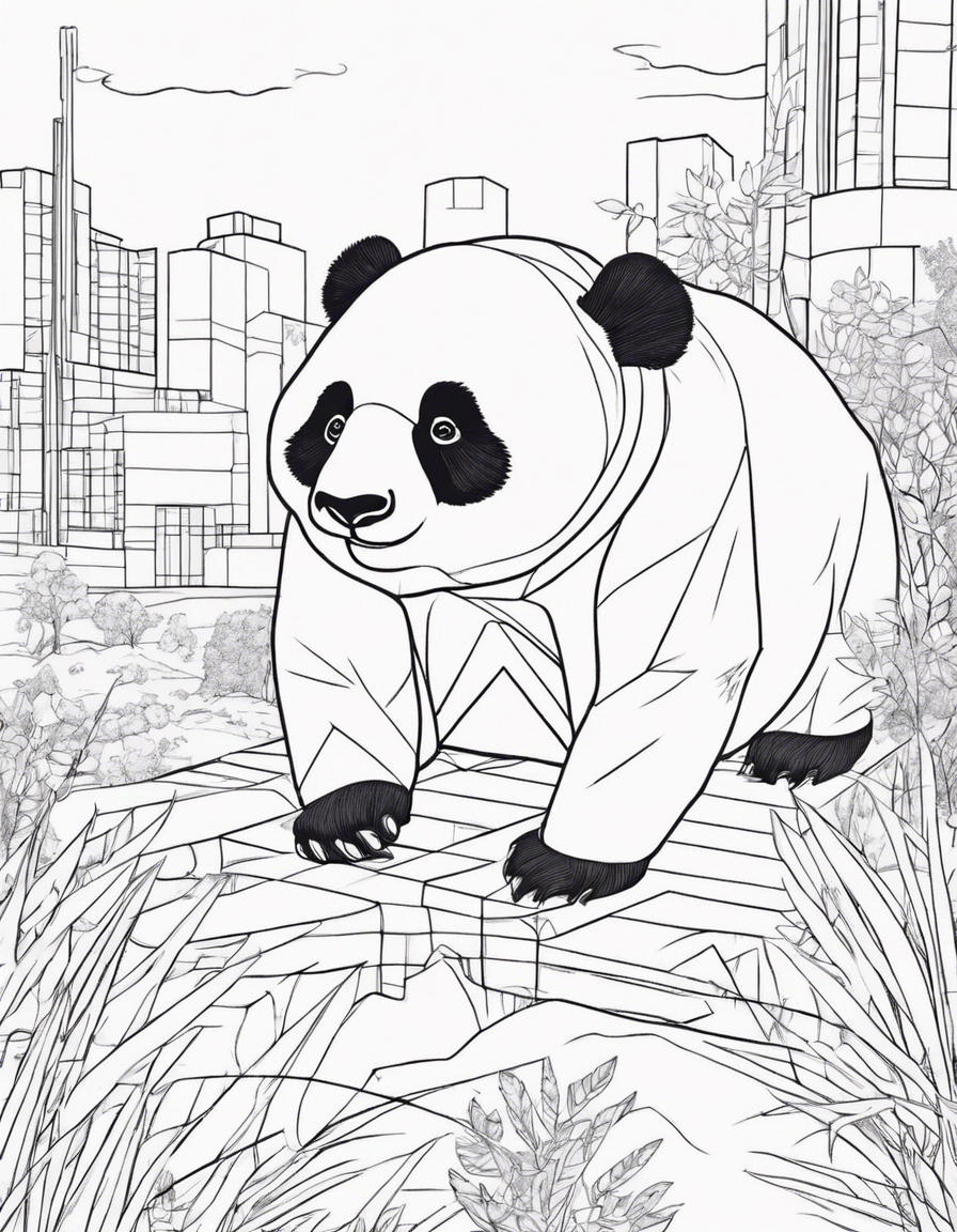 panda coloring pages