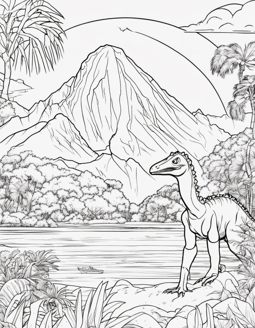 jurassic park coloring pages