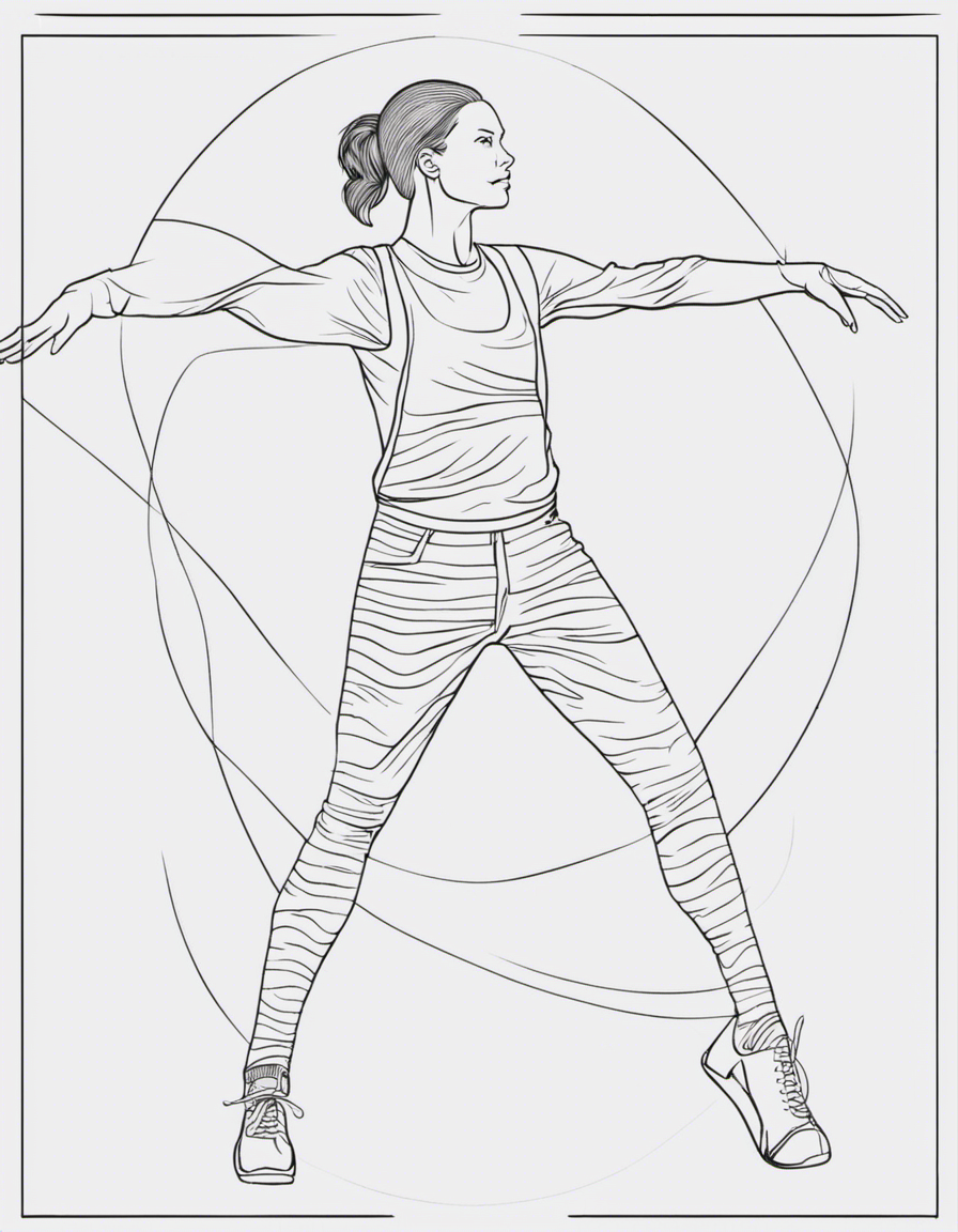 dancing coloring pages