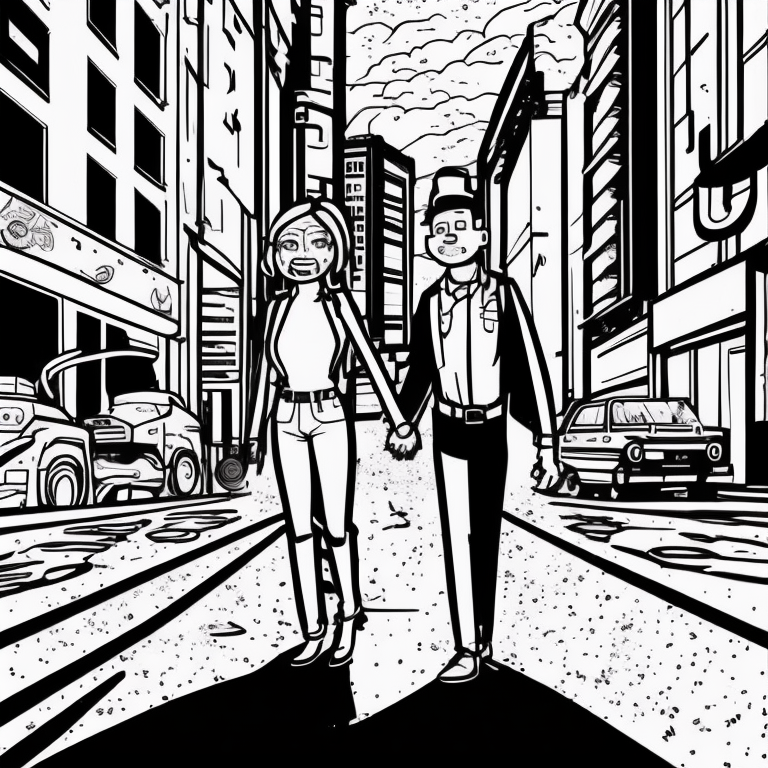 city pop style couple