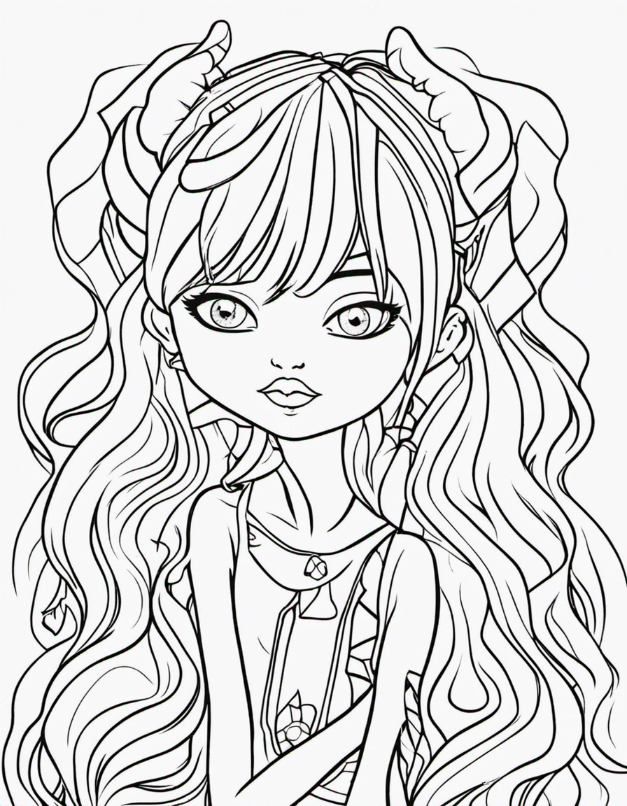 monster high coloring pages