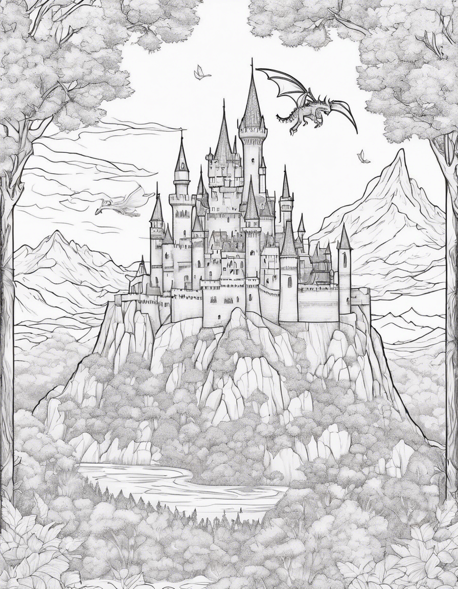 castle coloring pages