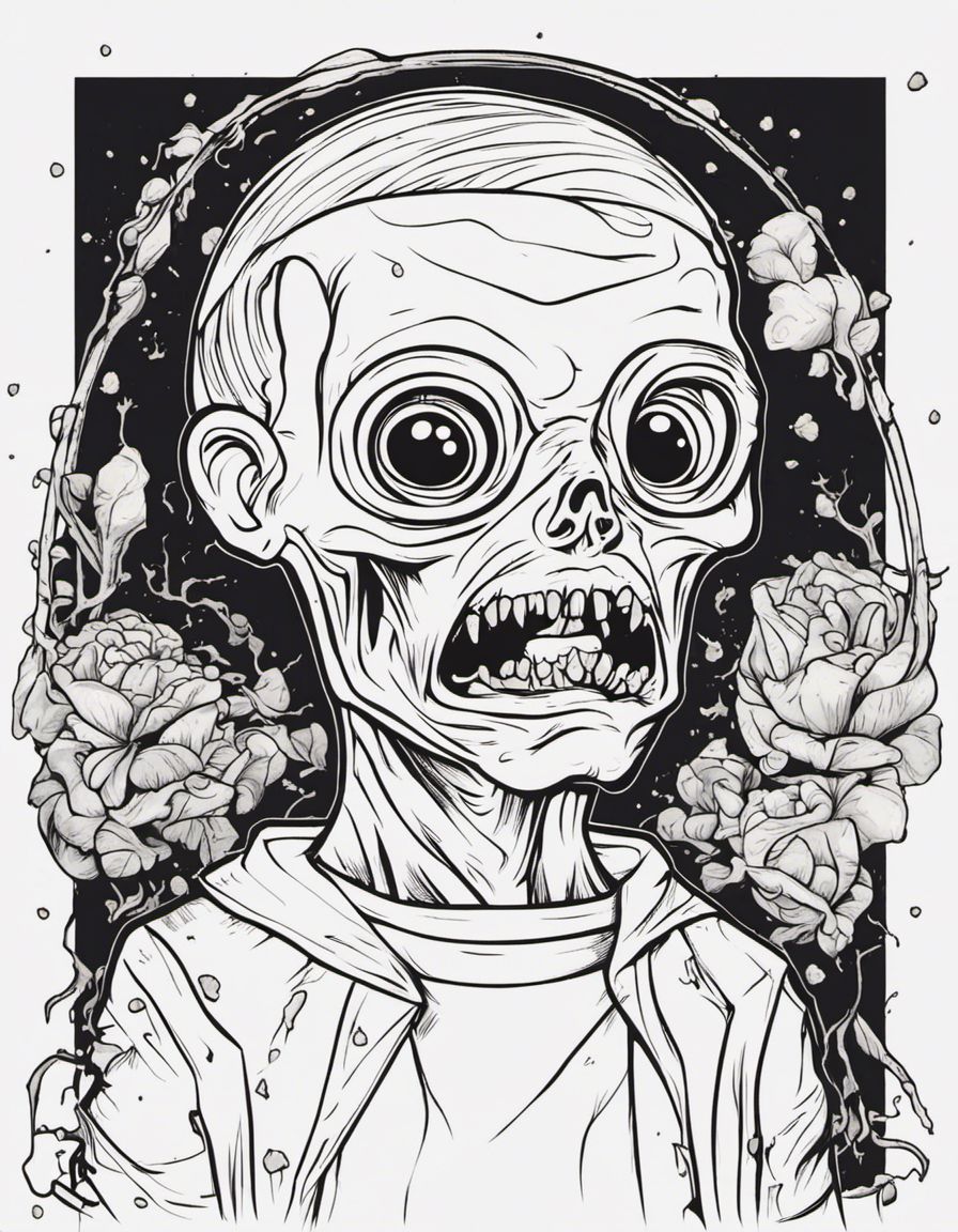 zombie coloring pages