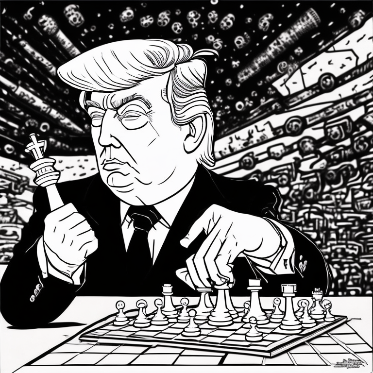 Donald Trump playing four dimensional chess