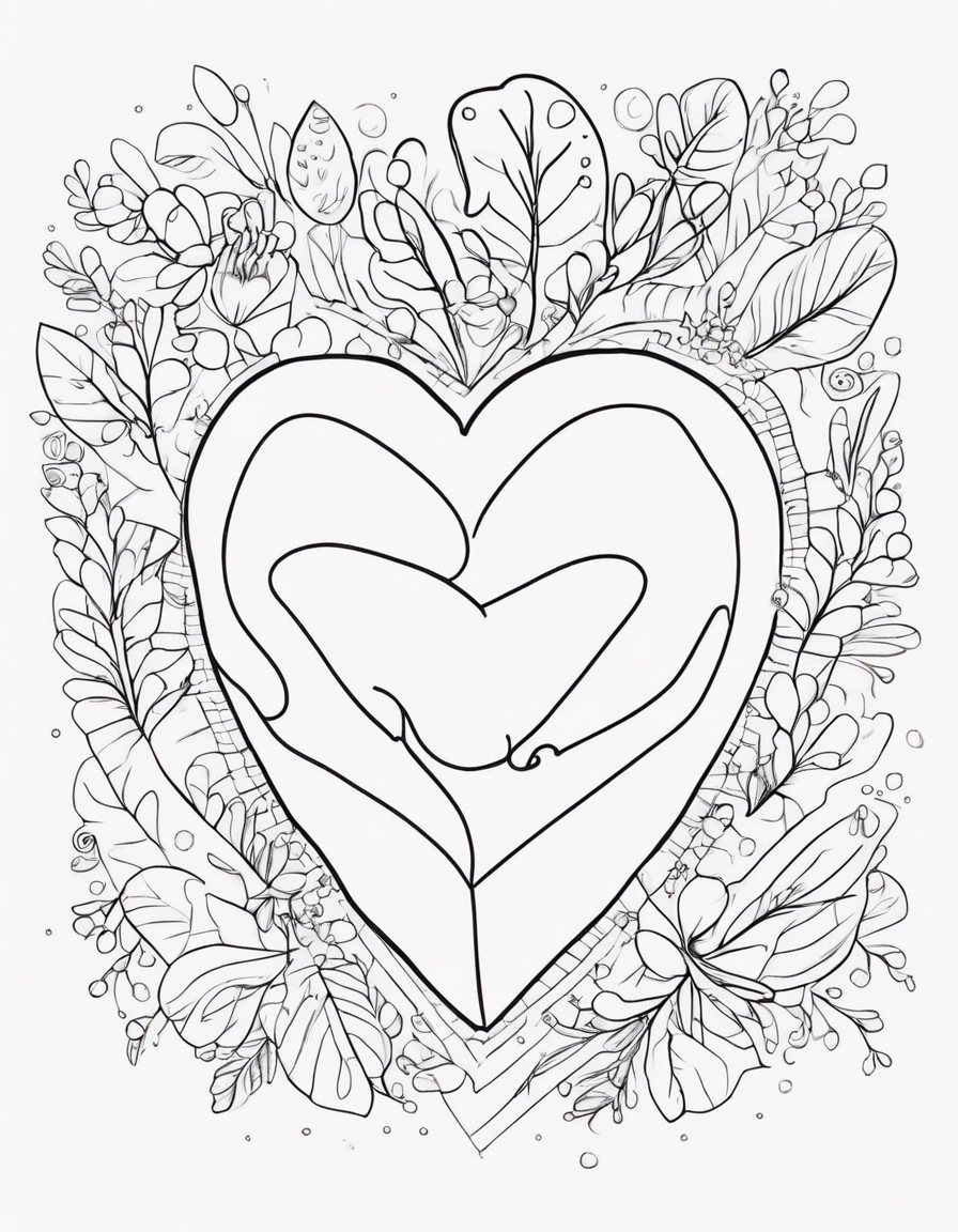 heart coloring pages