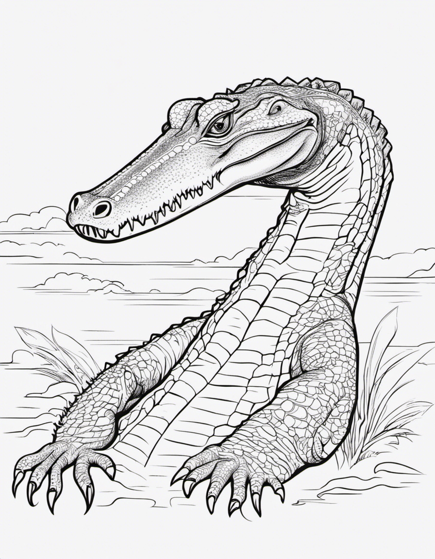 crocodile coloring pages