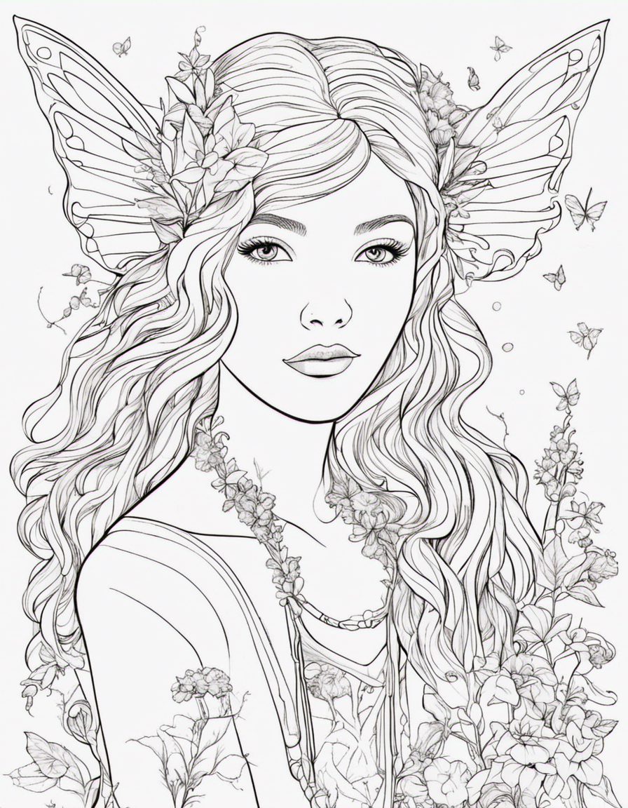 fairy coloring pages