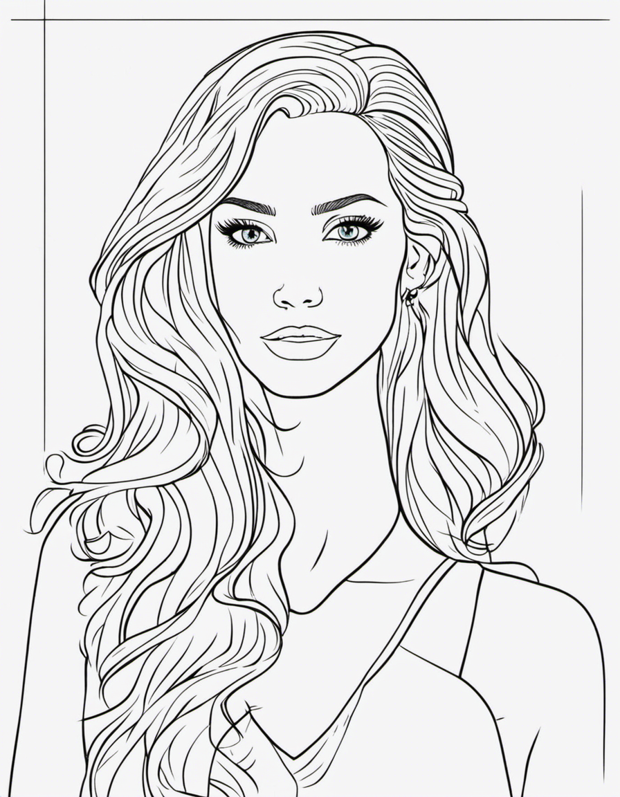 Free barbie for adults coloring page 2023