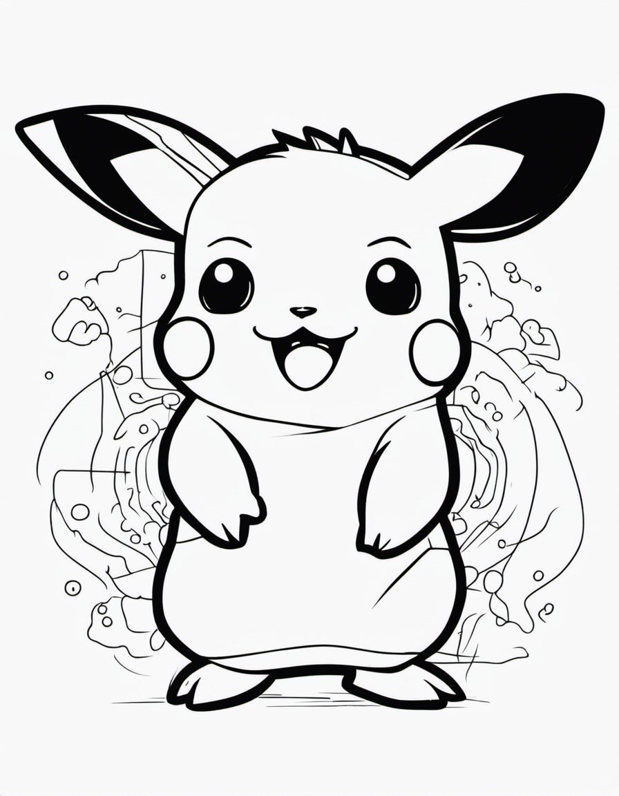 cartoon pikachu