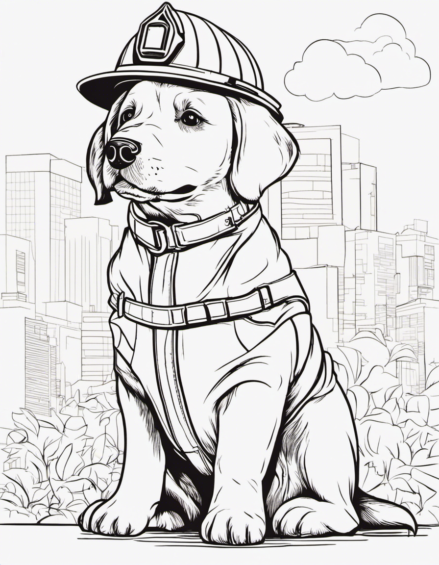 firefighter coloring pages