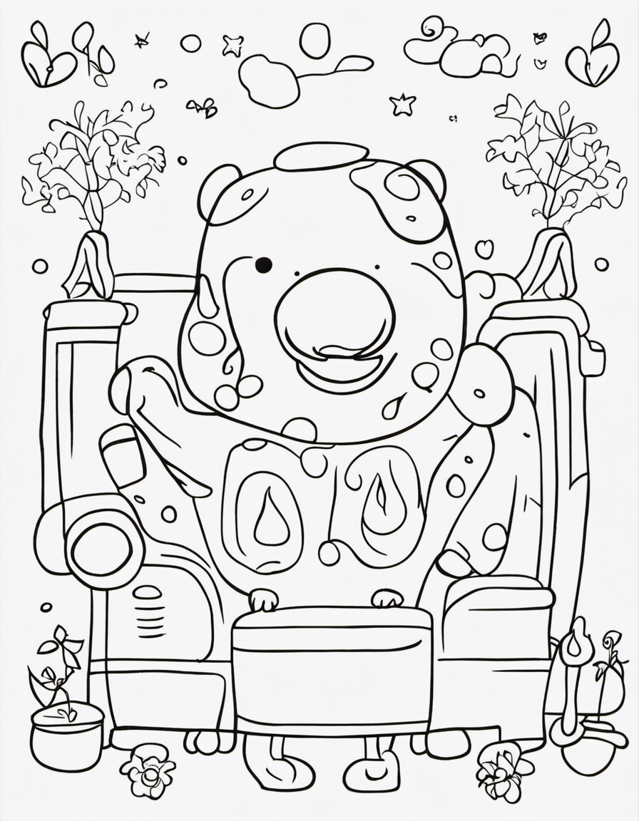 blues clues for children coloring page