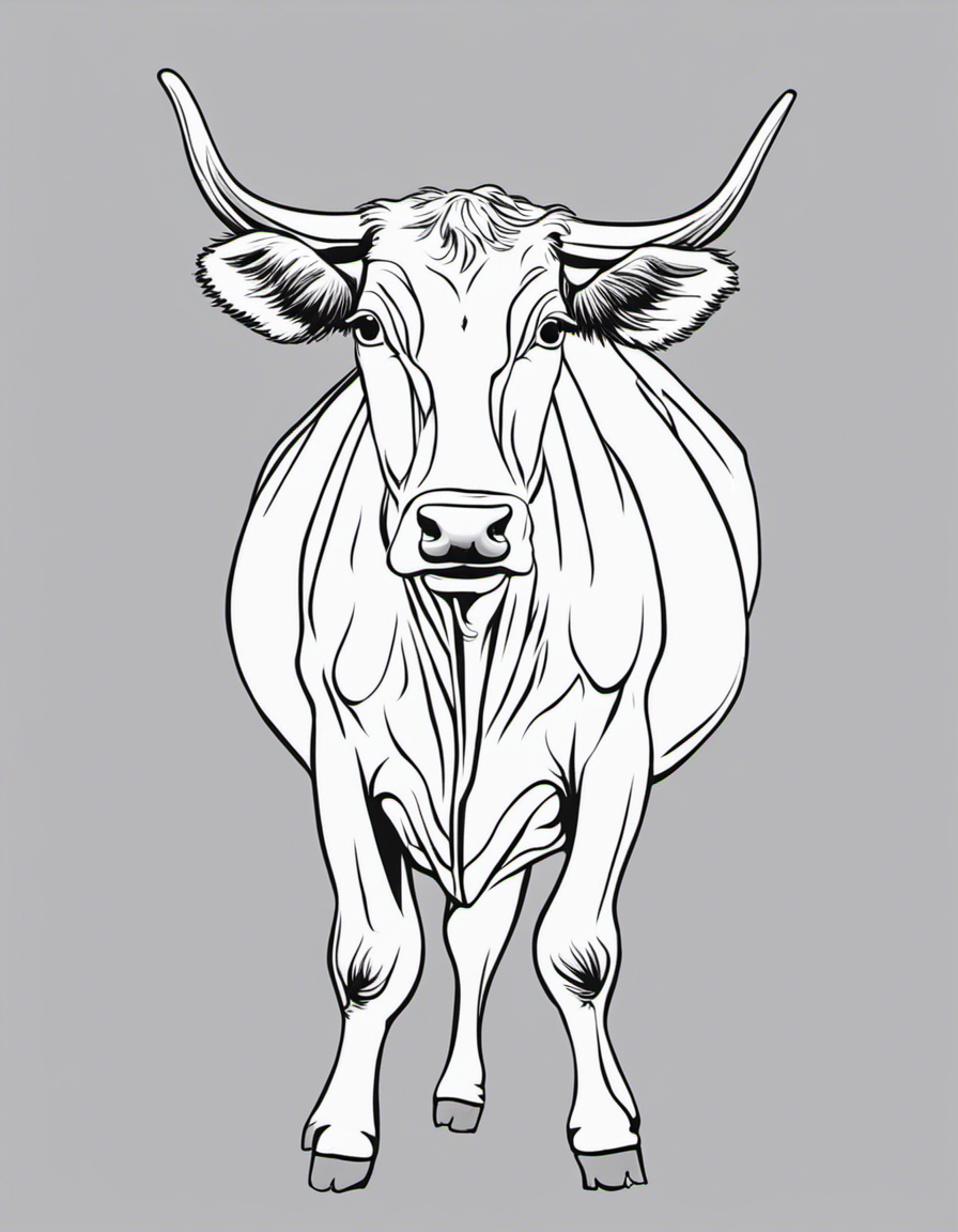 cow coloring page