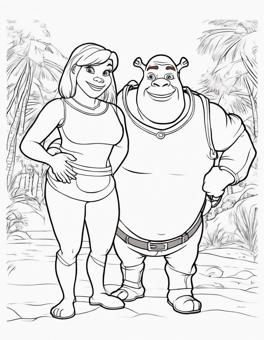 shrek coloring pages