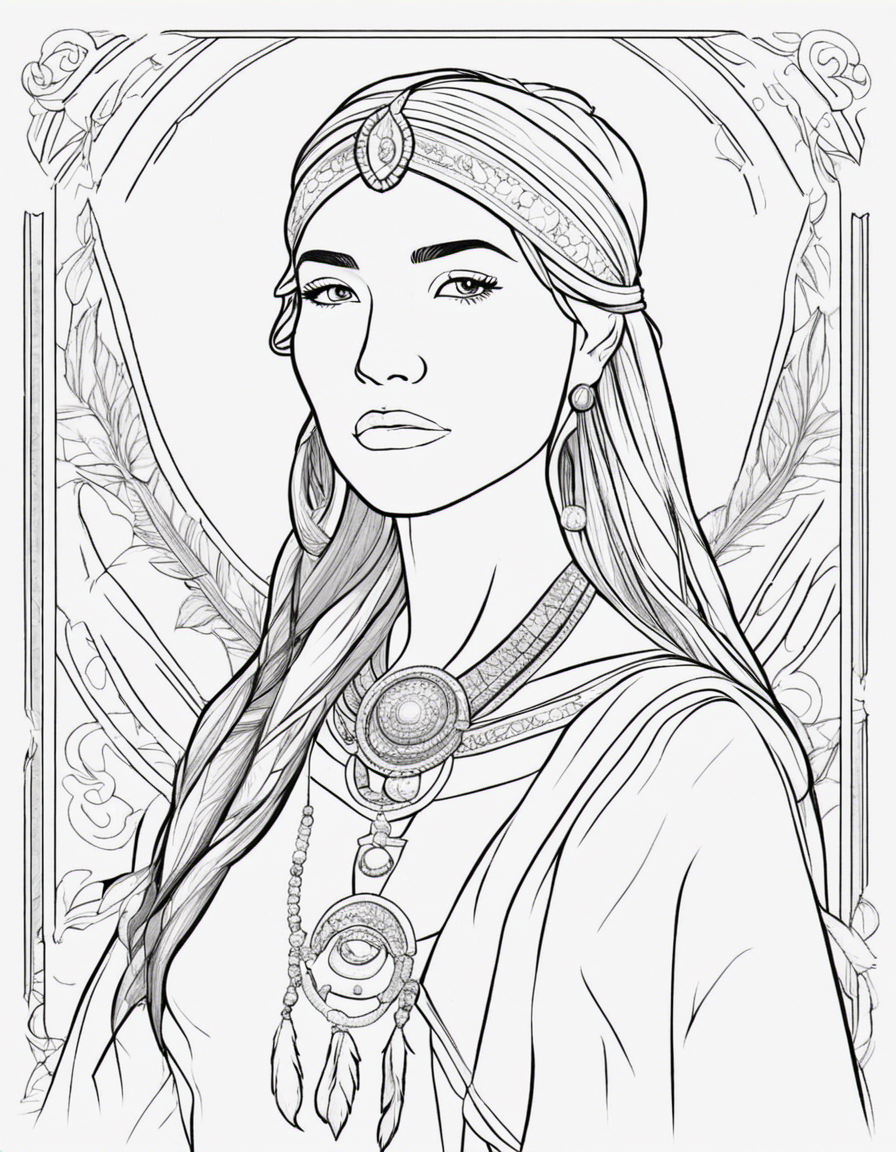 pocahontas coloring page