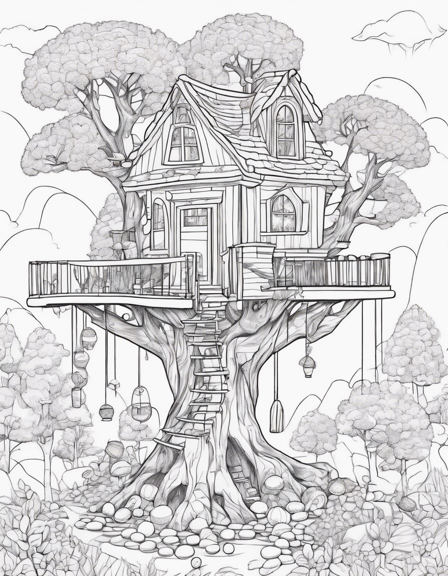 house coloring pages