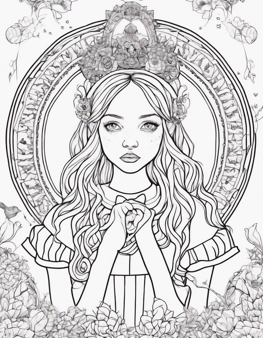 alice in wonderland coloring pages