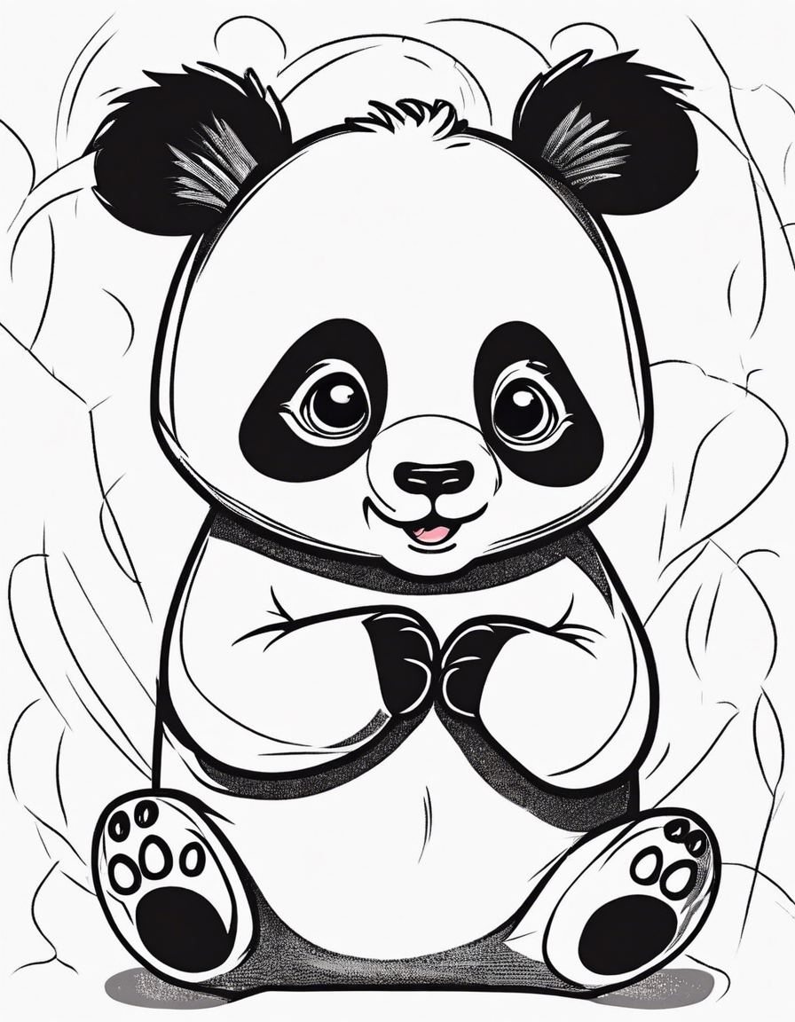 panda coloring pages